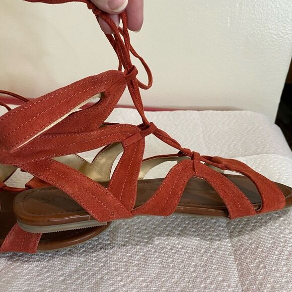 NWOT Sole Society Beirut Gladiator Sandal in Paprika 9 - Picture 4 of 10